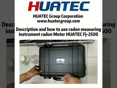 How to use Radon test kit Radon tester HUATEC FJ-2500
