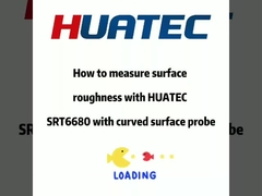 Surface roughness tester testing curved surface