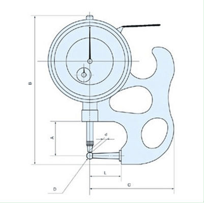 Dial Pipe Gauges with Sometogical Lifting Handle and Upward Shockprool