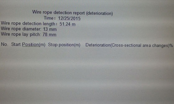 WRT Magnetic Rope Detector Steel Rope Wire Rope Internal External Flaw Detector HRD-100