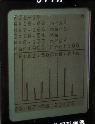 HG-911H Bearing Vibration FFT Analyzer / Data Collector ISO10816 Small Sized