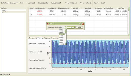 Real-Time  Spectral Chart Vibration Meter Vibration Analysis Meter Handheld Vibration Analyzer