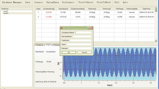 Real-Time  Spectral Chart Vibration Meter Vibration Analysis Meter Handheld Vibration Analyzer