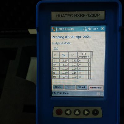 Handheld Alloy Analyzer / Alloy Identification PMI SI-PIN Detector HXRF-120DP