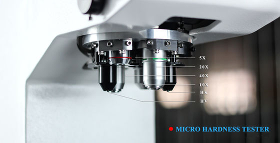 Optical Cross Guide Rail Lifting Micro Vickers Hardness Tester Mechanism Knook Digital
