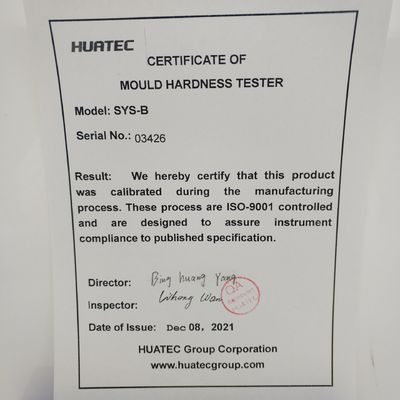 High Pressure Mould Wet Mould Surface Hardness Tester Pressure Load 180g