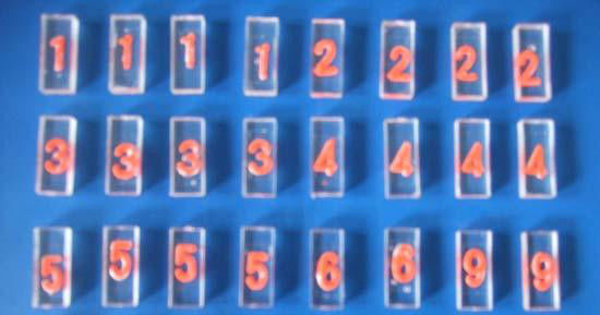 Acrylic Base Lead Letter Lead Tape / Magnetic Lead Markers ISO Approval