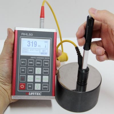AA Battery Portable Hardness Tester Cylindrical Spherical Outside And Inside Surface Metal Durometer
