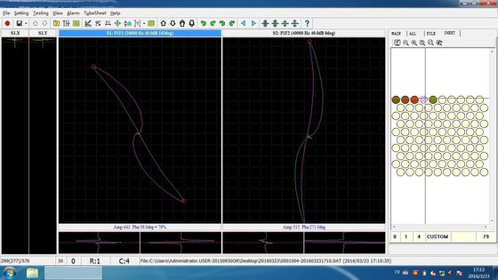 Non Destructive Eddy Current Flaw Detector For Tube Sheet Mapping