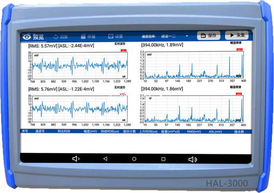 FFT Spectrum RMS ASL Dual-Channel Wave Acoustic Emission Valve Leakage Detector